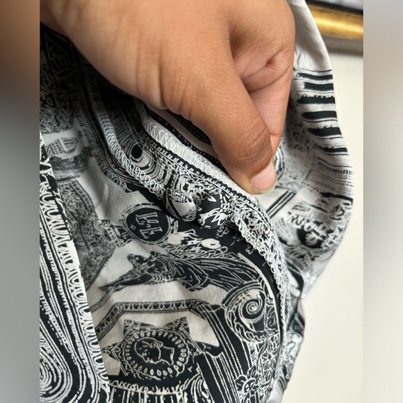 Unique Vintage 100% silk Long Sleeve shirt size L - Picture 4 of 6